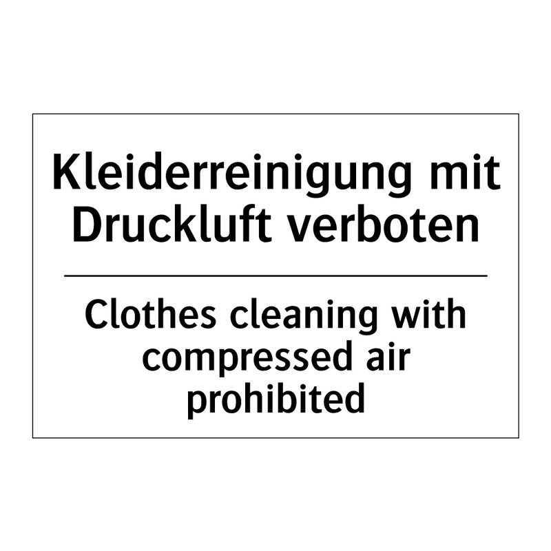 Kleiderreinigung mit Druckluft /.../ - Clothes cleaning with compressed /.../