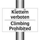 Klettern verboten - Climbing Prohibited