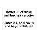 Koffer, Rucksäcke und Taschen /.../ - Suitcases, backpacks, and bags /.../