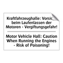 Kraftfahrzeughalle: Vorsicht beim /.../ - Motor Vehicle Hall: Caution When /.../
