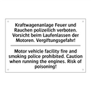Kraftwagenanlage Feuer und Rauchen /.../ - Motor vehicle facility fire and /.../
