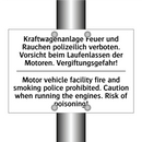 Kraftwagenanlage Feuer und Rauchen /.../ - Motor vehicle facility fire and /.../