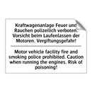 Kraftwagenanlage Feuer und Rauchen /.../ - Motor vehicle facility fire and /.../