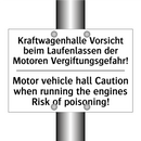 Kraftwagenhalle Vorsicht beim /.../ - Motor vehicle hall Caution when /.../