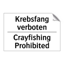 Krebsfang verboten - Crayfishing Prohibited