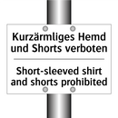 Kurzärmliges Hemd und Shorts verboten/.../ - Short-sleeved shirt and shorts /.../