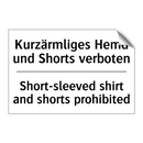 Kurzärmliges Hemd und Shorts verboten/.../ - Short-sleeved shirt and shorts /.../