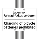 Laden von Fahrrad-Akkus verboten/.../ - Charging of bicycle batteries /.../