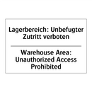 Lagerbereich: Unbefugter Zutritt /.../ - Warehouse Area: Unauthorized Access /.../