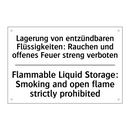 Lagerung von entzündbaren Flüssigkeiten: /.../ - Flammable Liquid Storage: Smoking /.../