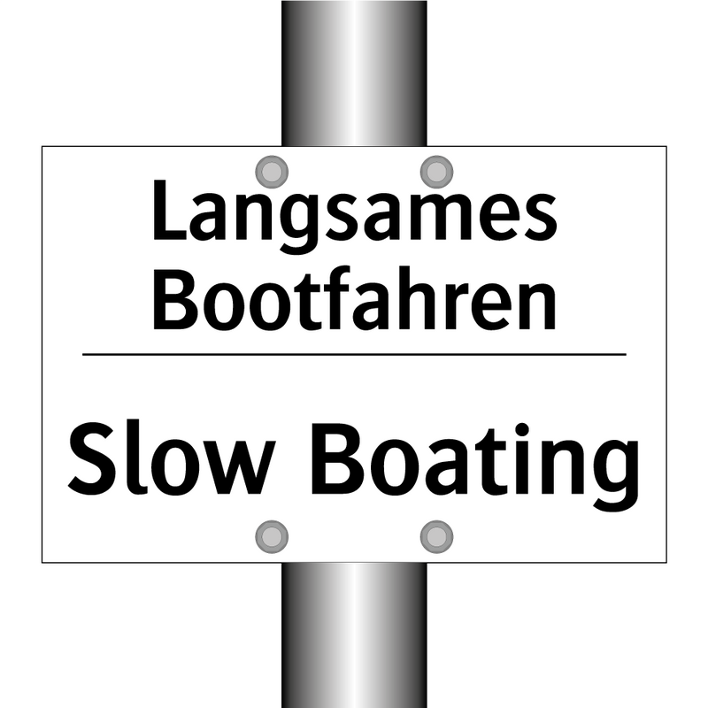 Langsames Bootfahren - Slow Boating