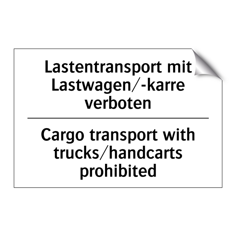 Lastentransport mit Lastwagen/-karre /.../ - Cargo transport with trucks/handcarts /.../