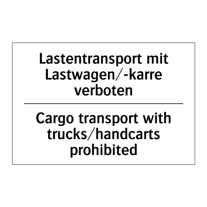 Lastentransport mit Lastwagen/-karre /.../ - Cargo transport with trucks/handcarts /.../