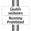 Laufen verboten - Running Prohibited