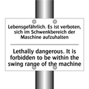 Lebensgefährlich. Es ist verboten, /.../ - Lethally dangerous. It is forbidden /.../