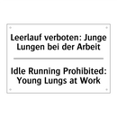 Leerlauf verboten: Junge Lungen /.../ - Idle Running Prohibited: Young /.../
