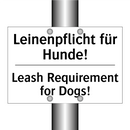 Leinenpflicht für Hunde! - Leash Requirement for Dogs!