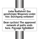 Liebe Radfahrer! Das genehmigte /.../ - Dear cyclists! The approved network /.../