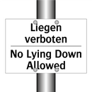 Liegen verboten - No Lying Down Allowed