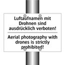 Luftaufnamen mit Drohnen sind /.../ - Aerial photography with drones /.../