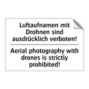 Luftaufnamen mit Drohnen sind /.../ - Aerial photography with drones /.../