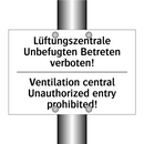 Lüftungszentrale Unbefugten Betreten /.../ - Ventilation central Unauthorized /.../