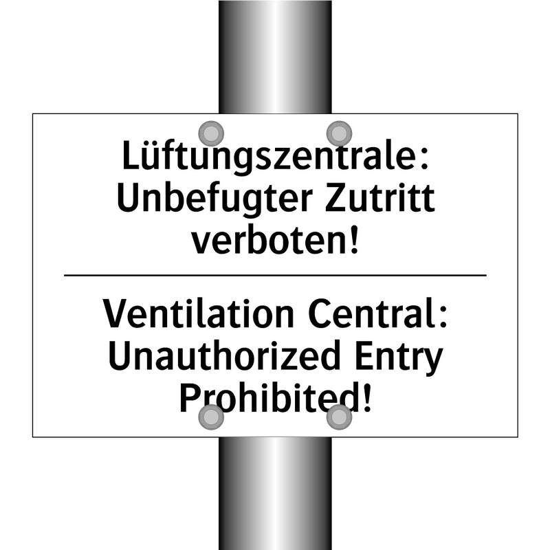 Lüftungszentrale: Unbefugter Zutritt /.../ - Ventilation Central: Unauthorized /.../