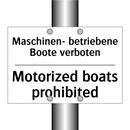 Maschinen- betriebene Boote verboten/.../ - Motorized boats prohibited