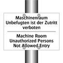Maschinenraum Unbefugten ist der /.../ - Machine Room Unauthorized Persons /.../