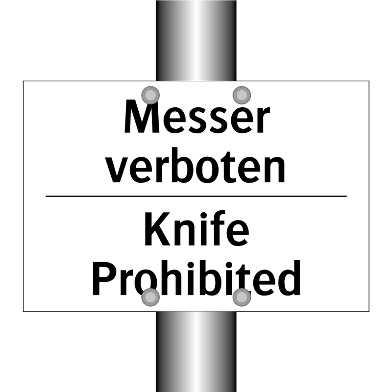 Messer verboten - Knife Prohibited