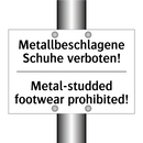 Metallbeschlagene Schuhe verboten!/.../ - Metal-studded footwear prohibited!/.../