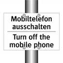 Mobiltelefon ausschalten - Turn off the mobile phone