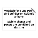 Mobiltelefone und Pager sind auf /.../ - Mobile phones and pagers are prohibited /.../