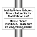Mobiltelefone verboten. Bitte /.../ - Mobile Phones Prohibited. Please /.../