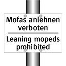 Mofas anlehnen verboten - Leaning mopeds prohibited