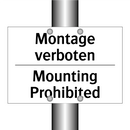 Montage verboten - Mounting Prohibited