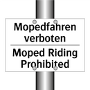 Mopedfahren verboten - Moped Riding Prohibited