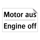 Motor aus - Engine off