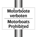 Motorboote verboten - Motorboats Prohibited