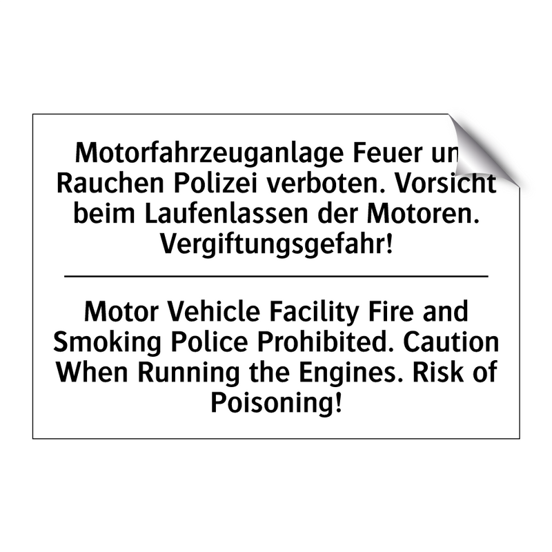 Motorfahrzeuganlage Feuer und /.../ - Motor Vehicle Facility Fire and /.../