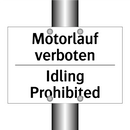 Motorlauf verboten - Idling Prohibited