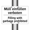 Müll einfüllen verboten - Filling with garbage prohibited/.../