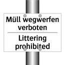 Müll wegwerfen verboten - Littering prohibited