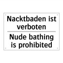 Nacktbaden ist verboten - Nude bathing is prohibited