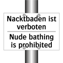 Nacktbaden ist verboten - Nude bathing is prohibited
