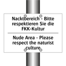 Nacktbereich - Bitte respektieren /.../ - Nude Area - Please respect the /.../