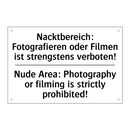 Nacktbereich: Fotografieren oder /.../ - Nude Area: Photography or filming /.../