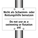 Nicht als Schwimm- oder Rettungshilfe /.../ - Do not use as a swimming or flotation /.../