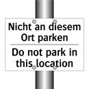 Nicht an diesem Ort parken - Do not park in this location