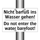 Nicht barfuß ins Wasser gehen! - Do not enter the water barefoot!/.../